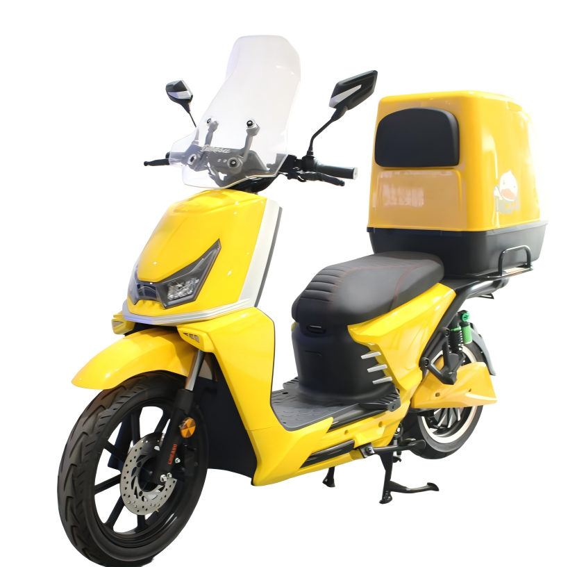 72V electric motorcycle, dual disc brake cargo bike, mixed-size tire e-motorcycle, heavy-duty electric cargo motorcycle